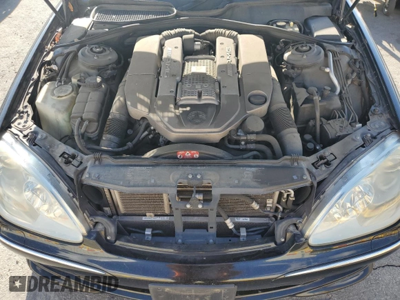 2004 Mercedes-Benz S 55 AMG with VIN WDBNG74J54A407159, listed as a Copart auction lot 51327975 with 129,074 mi miles and Salvage Title. Bid and sale history available at DreamBid. Image 11.