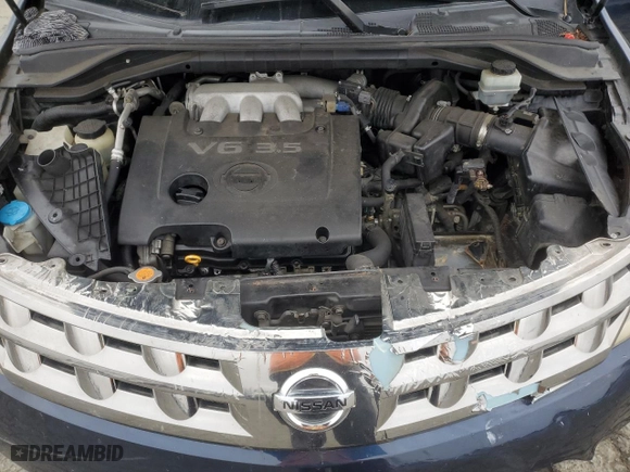 2005 Nissan Murano S with VIN JN8AZ08WX5W443784, listed as a Copart auction lot 85924974 with 194,197 mi miles and Salvage Title. Bid and sale history available at carsss.com. Image 12.