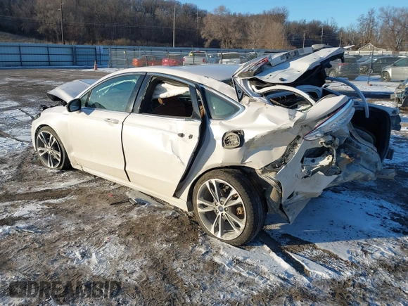 2019 Ford Fusion Titanium with VIN 3FA6P0K96KR143982, listed as a IAAI auction lot 41398187 with 49,606 mi miles. Bid and sale history available at carsss.com. Image 3.