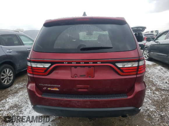 2020 Dodge Durango SXT Plus with VIN 1C4RDJAG5LC355990, listed as a Copart auction lot 84462954 with 67,324 mi miles and Salvage Title. Bid and sale history available at DreamBid. Image 6.