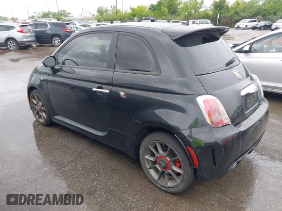 2012 FIAT 500 Abarth with VIN 3C3CFFFH9CT360049, listed as a IAAI auction lot 42319565 with 163,888 mi miles and . Bid and sale history available at DreamBid. Image 3.