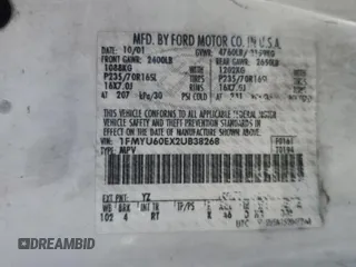 2002 Ford Explorer Sport Value with VIN 1FMYU60EX2UB38268, listed as a Copart auction lot 66096294 with Not provided miles and Salvage title. Bid and sale history available at DreamBid. Image 13.