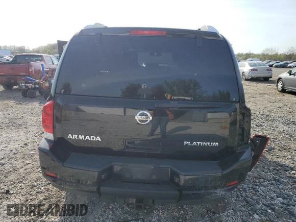 2012 Nissan Armada Platinum z VIN 5N1AA0NC8CN612390, wystawiony jako Copart lot #53537645 z przebiegiem 135 417 mil mil oraz Szkoda całkowita • Salvage title. Historia ofert i sprzedaży dostępna na DreamBid. Obrazek 6.