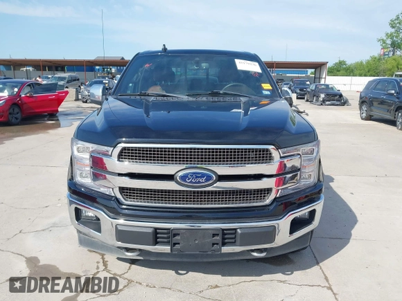 2018 Ford F-150 XL with VIN 1FTEW1E57JFC94834, listed as a IAAI auction lot 42179236 with 76,665 mi miles and . Bid and sale history available at DreamBid. Image 12.