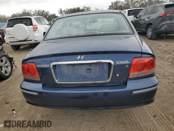 2005 Hyundai Sonata GLS with VIN KMHWF35H95A099441, listed as a Copart auction lot 76598464 with 181,376 mi miles and Salvage Title. Bid and sale history available at carsss.com. Image 6.