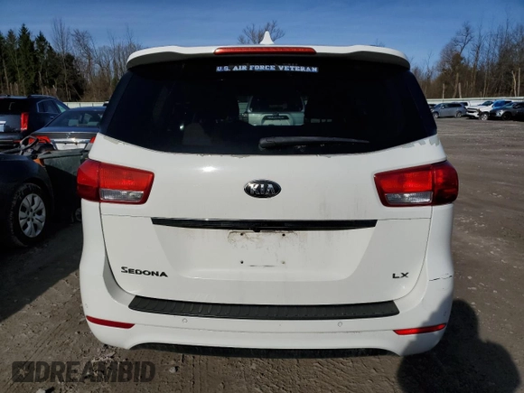 2016 Kia Sedona LX with VIN KNDMB5C19G6191180, listed as a Copart auction lot 51495165 with 119,778 mi miles and Salvage Title. Bid and sale history available at carsss.com. Image 6.