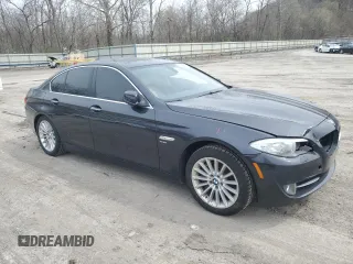 2012 BMW 5 Series 535i xDrive with VIN WBAFU7C55CDU64572, listed as a Copart auction lot 52482265 with 142,847 mi miles and Salvage Title. Bid and sale history available at carsss.com. Image 4.