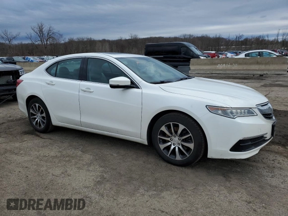 2017 Acura TLX with VIN 19UUB1F37HA002676, listed as a Copart auction lot 48238855 with 110,143 mi miles and Salvage Title. Bid and sale history available at carsss.com. Image 4.