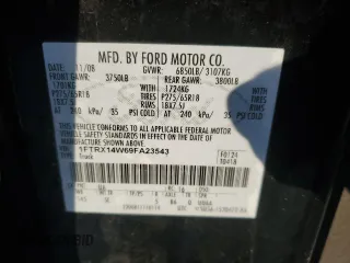2009 Ford F-150 STX with VIN 1FTRX14W69FA23543, listed as a Copart auction lot 52314695 with 149,268 mi miles and Salvage Title. Bid and sale history available at DreamBid. Image 12.
