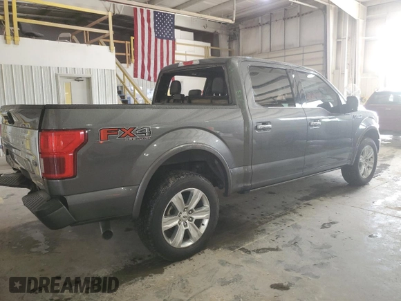 2019 Ford F-150 XL with VIN 1FTEW1E4XKFA80042, listed as a Copart auction lot 59548775 with 119,647 mi miles and Salvage title. Bid and sale history available at DreamBid. Image 3.