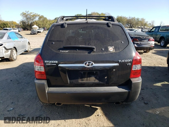 2005 Hyundai Tucson GLS with VIN KM8JN12D45U065618, listed as a Copart auction lot 77370754 with 87,525 mi miles and Salvage Title. Bid and sale history available at carsss.com. Image 6.