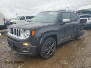 2018 Jeep Renegade Limited z VIN ZACCJBDB8JPG97768, wystawiony jako Copart lot #47085385 z przebiegiem 141 273 mil mil oraz Szkoda całkowita • Salvage title. Historia ofert i sprzedaży dostępna na DreamBid. Obrazek 1.
