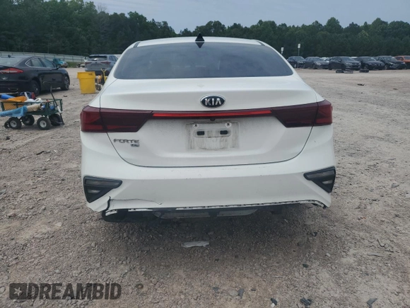 2021 Kia Forte LXS with VIN 3KPF24AD4ME299907, listed as a Copart auction lot 59294975 with 59,488 mi miles and Salvage title. Bid and sale history available at DreamBid. Image 6.