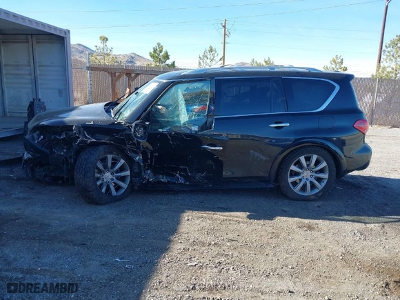 2014 Infiniti QX80 with VIN JN8AZ2NC8E9351691, listed as a IAAI auction lot 41641615 with 1 mi miles. Bid and sale history available at carsss.com. Image 13.