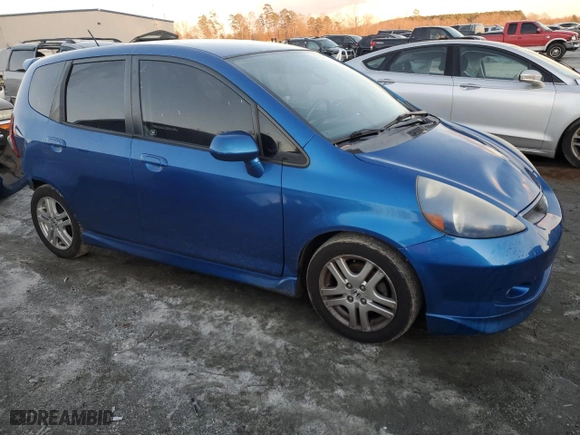 2007 Honda Fit Sport with VIN JHMGD38687S053832, listed as a Copart auction lot 87256814 with 221,094 mi miles and Salvage Title. Bid and sale history available at carsss.com. Image 4.