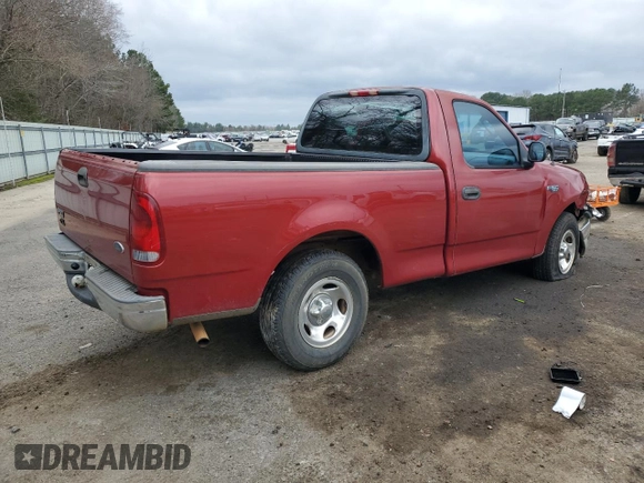 2002 Ford F-150 XL with VIN 1FTRF17292NB56837, listed as a Copart auction lot 43421545 with 0 mi miles and Salvage Title. Bid and sale history available at carsss.com. Image 3.