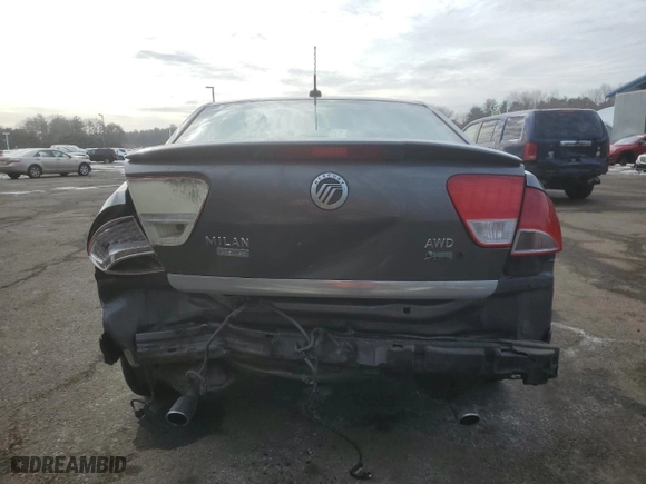 2010 Mercury Milan Premier with VIN 3MEHM0CG1AR636166, listed as a Copart auction lot 45976745 with 67,789 mi miles and Salvage Title. Bid and sale history available at carsss.com. Image 6.