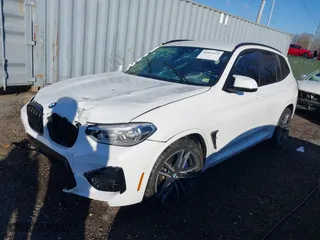 2020 BMW X3 M with VIN 5YMTS0C03L9B77591, listed as a IAAI auction lot 41015612 with 1 miles. Bid and sale history available at carsss.com. Image 17.