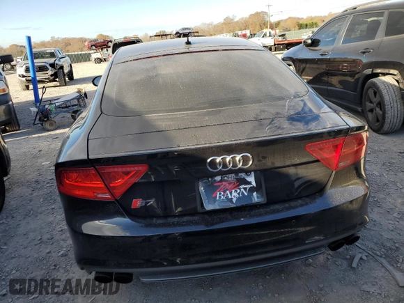 2014 Audi S7 Prestige with VIN WAUW2AFC2EN034654, listed as a Copart auction lot 76705853 with 90,513 mi miles and Salvage Title. Bid and sale history available at carsss.com. Image 6.