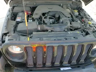 2021 Jeep Wrangler Unlimited Sahara with VIN 1C4HJXEG5MW731203, listed as a Copart auction lot 58005355 with 57,559 mi miles and Salvage title. Bid and sale history available at DreamBid. Image 14.