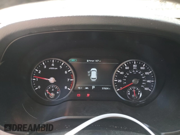 2022 Kia Telluride SX with VIN 5XYP5DHC0NG242472, listed as a Copart auction lot 43958185 with 57,604 mi miles and Salvage title. Bid and sale history available at DreamBid. Image 9.