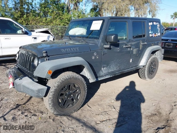 2018 Jeep Wrangler JK Unlimited Sport S with VIN 1C4BJWDG3JL859373, listed as a IAAI auction lot 41599576 with 95,503 mi miles. Bid and sale history available at carsss.com. Image 2.