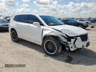 2021 Cadillac XT6 Premium Luxury with VIN 1GYKPDRS5MZ233884, listed as a Copart auction lot 58774595 with 47,490 mi miles and Salvage title. Bid and sale history available at DreamBid. Image 4.