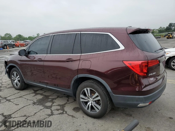 2017 Honda Pilot EX-L with VIN 5FNYF6H55HB004823, listed as a Copart auction lot 61200055 with 77,677 mi miles and Salvage title. Bid and sale history available at DreamBid. Image 2.