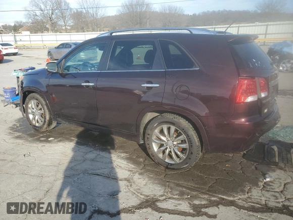 2012 Kia Sorento SX with VIN 5XYKW4A26CG229179, listed as a Copart auction lot 46471675 with 191,901 mi miles and Salvage Title. Bid and sale history available at carsss.com. Image 2.
