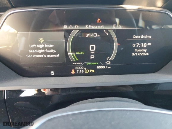 2024 Audi Q8 e-tron Premium Plus with VIN WA15AAGE3RB031412, listed as a Copart auction lot 71624414 with NaN miles and Salvage Title. Bid and sale history available at carsss.com. Image 9.