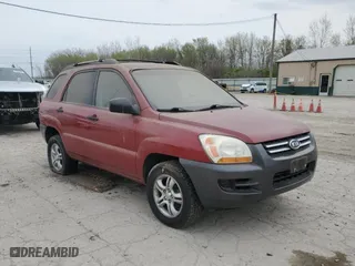 2008 Kia Sportage LX with VIN KNDJE723187509300, listed as a Copart auction lot 53381095 with 121,436 mi miles and Clean Title. Bid and sale history available at carsss.com. Image 4.