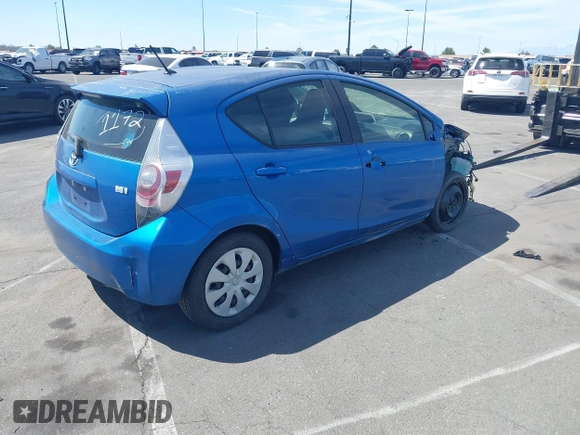 2014 Toyota Prius One with VIN JTDKDTB33E1568248, listed as a IAAI auction lot 41758633 with 66,596 mi miles and . Bid and sale history available at DreamBid. Image 4.
