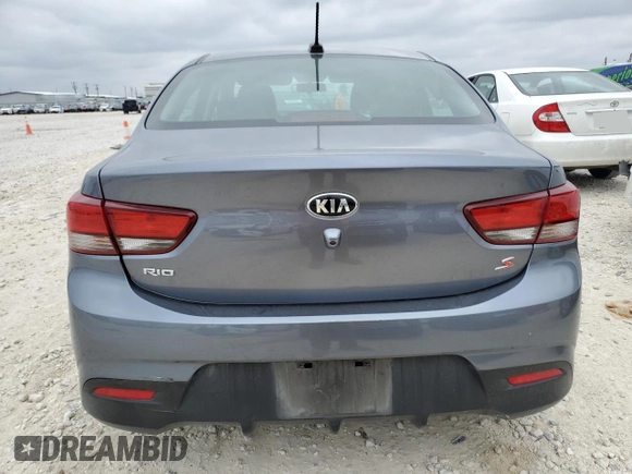 2020 Kia Rio S with VIN 3KPA24AD7LE267638, listed as a Copart auction lot 44261595 with 89,615 mi miles and Salvage Title. Bid and sale history available at carsss.com. Image 6.