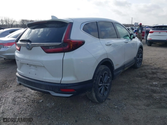 2021 Honda CR-V EX with VIN 5J6RW1H50ML001675, listed as a IAAI auction lot 41727321 with 33,656 mi miles. Bid and sale history available at carsss.com. Image 4.
