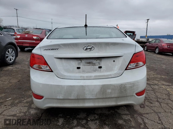 2017 Hyundai Accent SE with VIN KMHCT4AE8HU358405, listed as a Copart auction lot 35952113 with 0 mi miles. Bid and sale history available at carsss.com. Image 6.