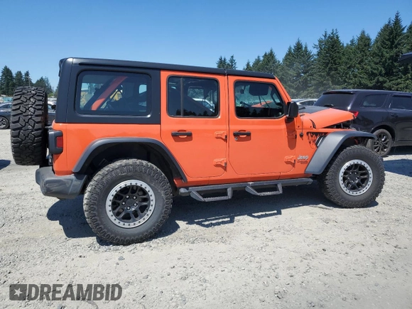 2018 Jeep Wrangler Unlimited Sport с VIN 1C4HJXDG8JW183775, выставлен на аукционе Copart как лот 64964175 с пробегом Не указан миль и Списание • Salvage title. История ставок и продаж доступна на DreamBid. Изображение 3.