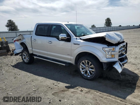 2017 Ford F-150 XL with VIN 1FTEW1EP2HFB22593, listed as a Copart auction lot 61487275 with 38,875 mi miles and Salvage title. Bid and sale history available at DreamBid. Image 4.