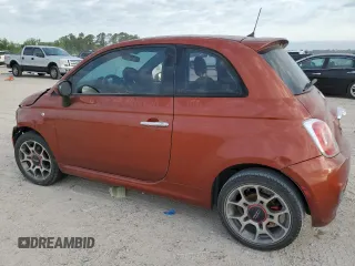 2015 FIAT 500 Sport with VIN 3C3CFFBR5FT648427, listed as a Copart auction lot 53160575 with 139,524 mi miles and Salvage Title. Bid and sale history available at carsss.com. Image 2.