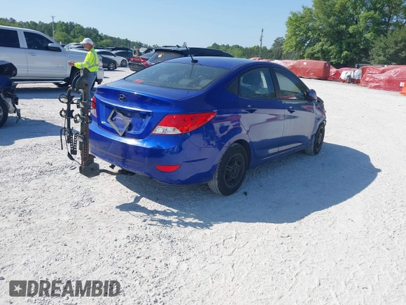 2013 Hyundai Accent GLS with VIN KMHCT4AE2DU499397, listed as a IAAI auction lot 42062751 with 111,217 mi miles and . Bid and sale history available at carsss.com. Image 4.