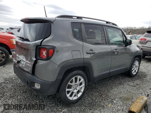 2020 Jeep Renegade Sport with VIN ZACNJAAB0LPL13344, listed as a Copart auction lot 49904585 with 53,663 mi miles and Salvage Title. Bid and sale history available at carsss.com. Image 3.