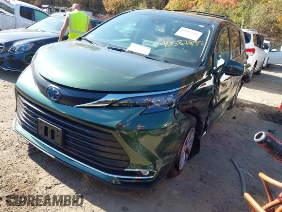 2024 Toyota Sienna XLE with VIN 5TDJSKFC2RS147426, listed as a IAAI auction lot 40587895 with 2,143 mi miles and . Bid and sale history available at DreamBid. Image 20.