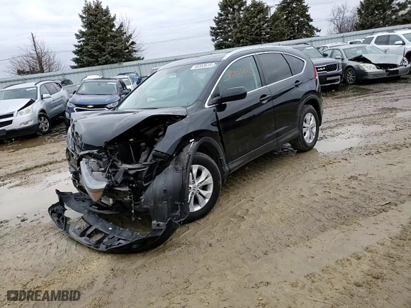 2013 Honda CR-V EX-L with VIN 2HKRM4H7XDH661385, listed as a Copart auction lot 46353615 with 139,506 mi miles and Salvage Title. Bid and sale history available at carsss.com. Image 12.
