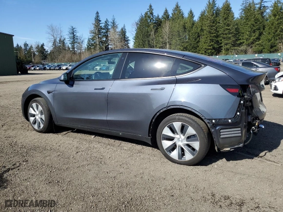 2022 Tesla Model Y Long Range with VIN 7SAYGDEE8NF518847, listed as a Copart auction lot 48431775 with 15,618 mi miles and Salvage Title. Bid and sale history available at carsss.com. Image 2.