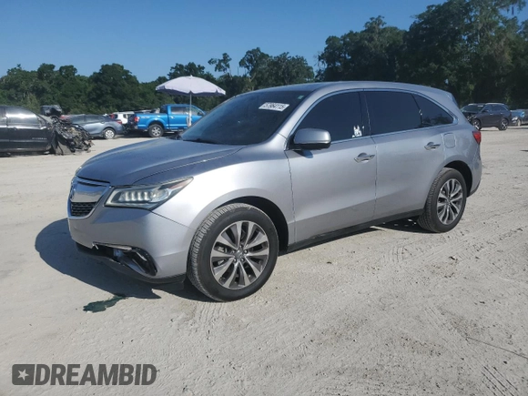 2016 Acura MDX Technology z VIN 5FRYD4H40GB006199, wystawiony jako Copart lot #57964115 z przebiegiem 118 495 mil mil oraz Szkoda całkowita • Salvage title. Historia ofert i sprzedaży dostępna na DreamBid. Obrazek 1.
