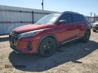 2023 Nissan Kicks SR with VIN 3N1CP5DV2PL494843, listed as a Copart auction lot 51781015 with 18,346 mi miles and Salvage Title. Bid and sale history available at carsss.com. Image 1.