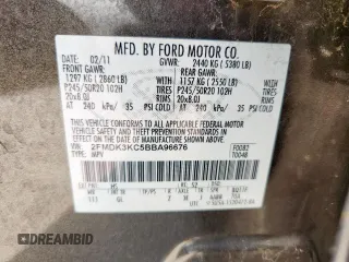 2011 Ford Edge Limited with VIN 2FMDK3KC5BBA96676, listed as a Copart auction lot 64251705 with 168,757 mi miles and Clean title. Bid and sale history available at DreamBid. Image 13.