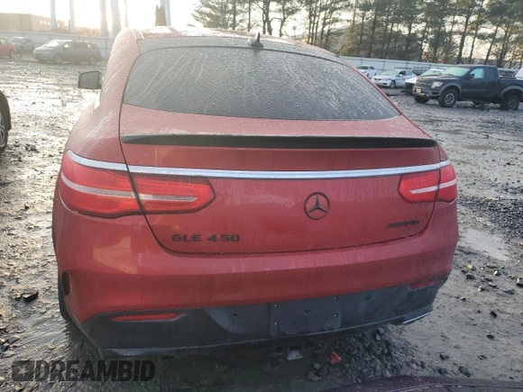 2016 Mercedes-Benz GLE 450 AMG with VIN 4JGED6EB3GA021464, listed as a Copart auction lot 86598694 with 80,910 mi miles and Salvage title. Bid and sale history available at DreamBid. Image 6.