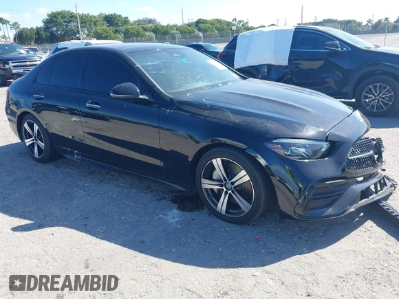 2023 Mercedes-Benz C 300 with VIN W1KAF4HB8PR110239, listed as a IAAI auction lot 41482344 with 30,947 mi miles and . Bid and sale history available at DreamBid. Image 1.