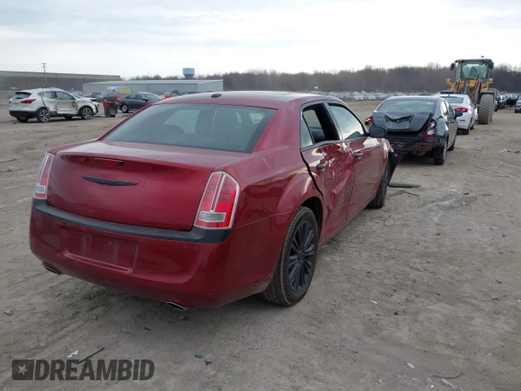 2013 Chrysler 300 with VIN 2C3CCAKG5DH743974, listed as a IAAI auction lot 41908329 with 111,835 mi miles. Bid and sale history available at carsss.com. Image 4.