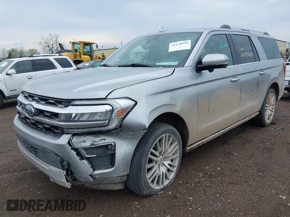 2023 Ford Expedition Max Limited with VIN 1FMJK2A87PEA48229, listed as a IAAI auction lot 42170928 with 76,764 mi miles and . Bid and sale history available at DreamBid. Image 2.